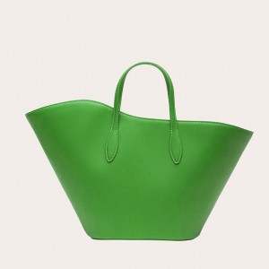 Cabas Little Liffner Open Tulip Medium Femme Vert | 582179-LKP