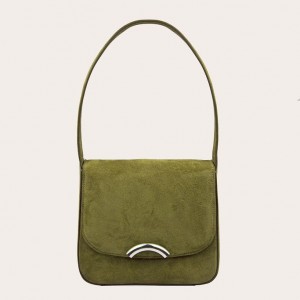 Cabas Little Liffner Rainbow Suede Femme Vert Olive | 896703-HRW