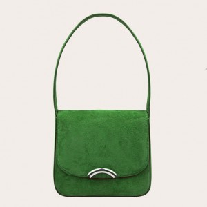 Cabas Little Liffner Rainbow Suede Femme Vert | 948621-VNF