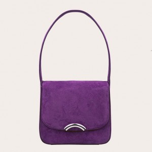 Cabas Little Liffner Rainbow Suede Femme Violette | 186032-IER