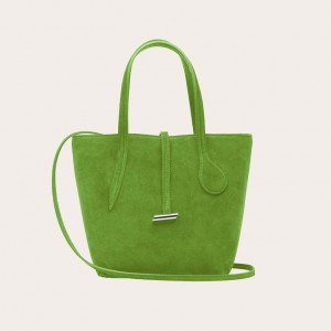 Cabas Little Liffner Sprout Mini Suede Femme Vert Clair | 801794-YQK