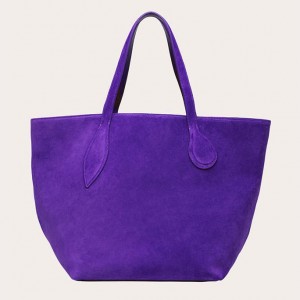 Cabas Little Liffner Sprout Suede Femme Violette | 248379-SBL