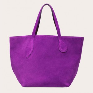 Cabas Little Liffner Sprout Suede Femme Violette | 723546-TPV