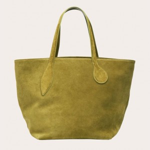 Cabas Little Liffner Sprout Suede Femme Vert | 987326-LPV