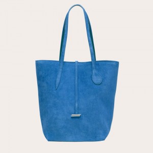 Cabas Little Liffner Tall Sprout Suede Femme Bleu | 453296-NGQ