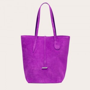 Cabas Little Liffner Tall Sprout Suede Femme Violette | 754869-AMQ