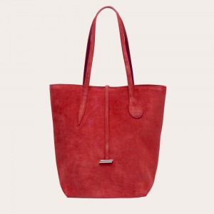 Cabas Little Liffner Tall Sprout Suede Femme Rouge | 203486-CKX