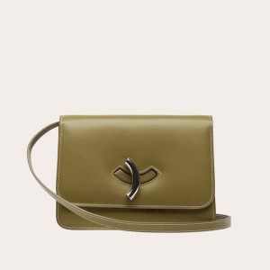 Sac Bandoulière Little Liffner Maccheroni Femme Vert Olive | 284615-YQS