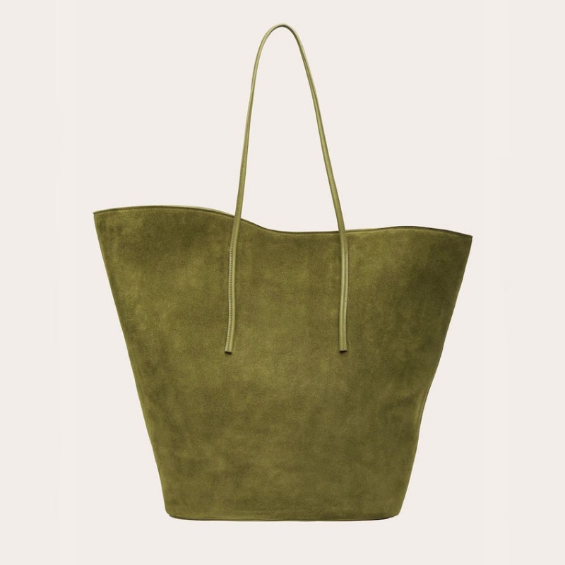 Cabas Little Liffner Soft Tulip Femme Vert Olive | 176035-UXM