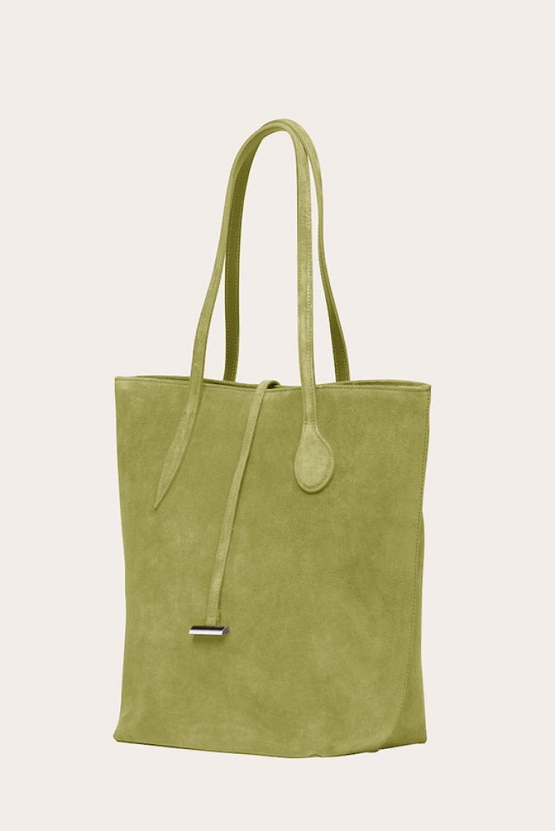 Cabas Little Liffner Tall Sprout Suede Femme Vert | 182763-RGH