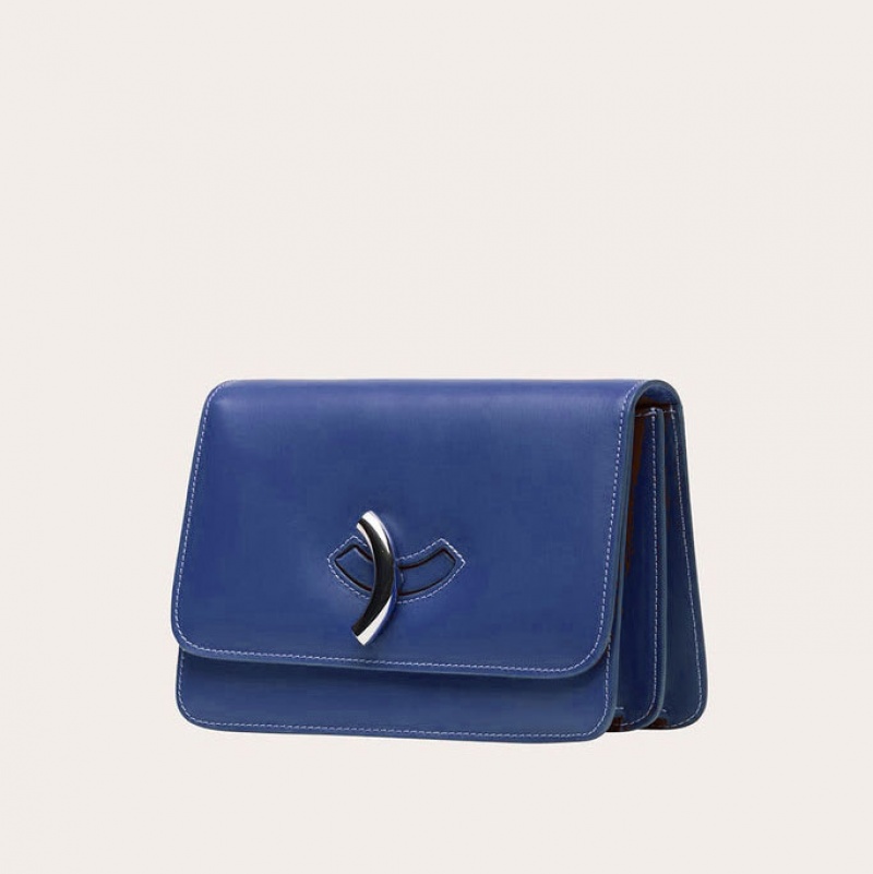 Sac Bandoulière Little Liffner Maccheroni Femme Bleu | 854190-STW