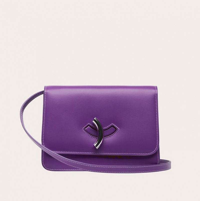 Sac Bandoulière Little Liffner Maccheroni Femme Violette | 527081-BFV