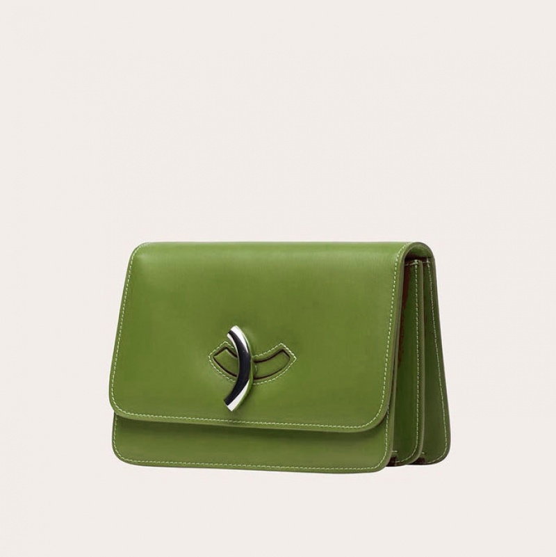 Sac Bandoulière Little Liffner Maccheroni Femme Vert Clair | 824371-YFD