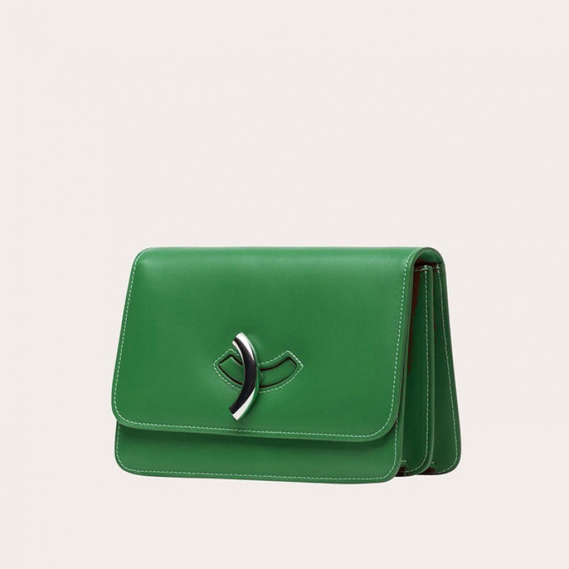 Sac Bandoulière Little Liffner Maccheroni Femme Vert | 439275-TDX