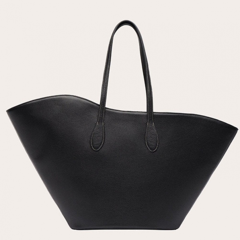 Sac Bandoulière Little Liffner Tulip Large Femme Noir | 013924-BVO