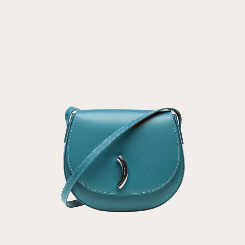 Sacs De Selle Little Liffner Maccheroni Femme Turquoise | 670391-UYS